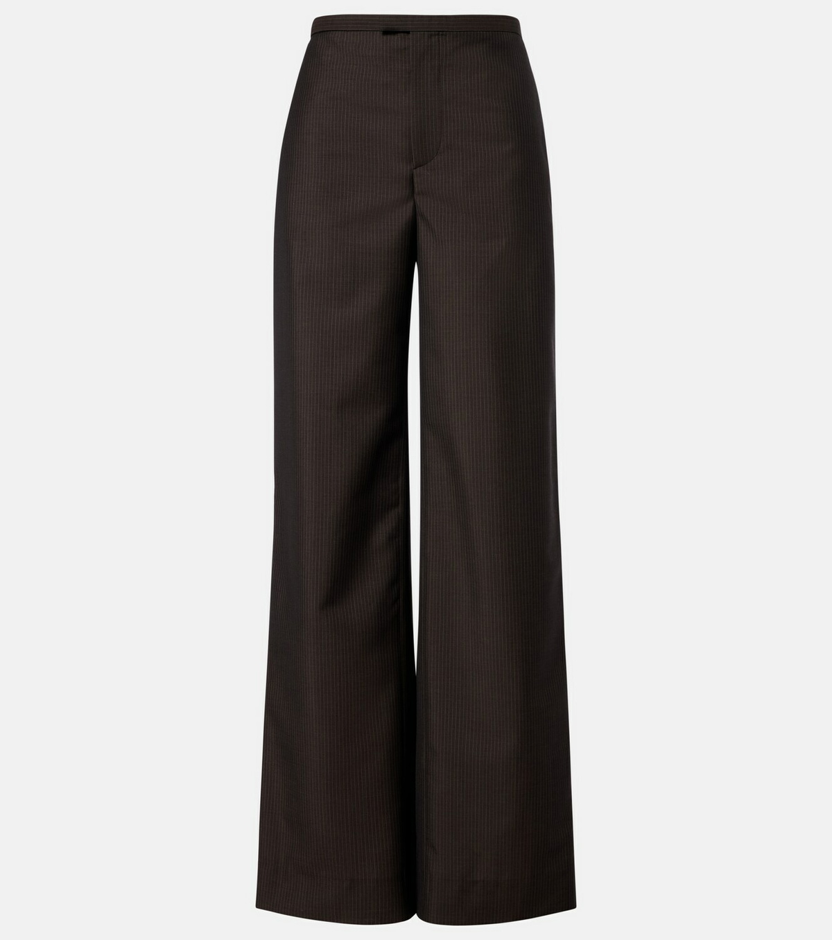 Gucci Pinstripe wool and mohair wide-leg pants