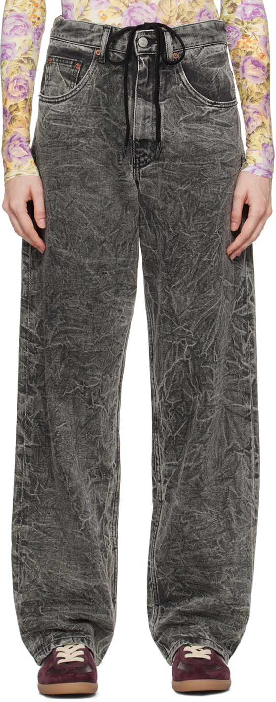 美品☆20AW／MM6／Maison Margiela／キャロットデニム／グレー 22589238_52521007_600.jpg