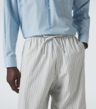 Umit Benan Julian striped cotton wide-leg pants