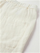 Barena - Agro Straight-Leg Cotton and Linen-Blend Shorts - Neutrals