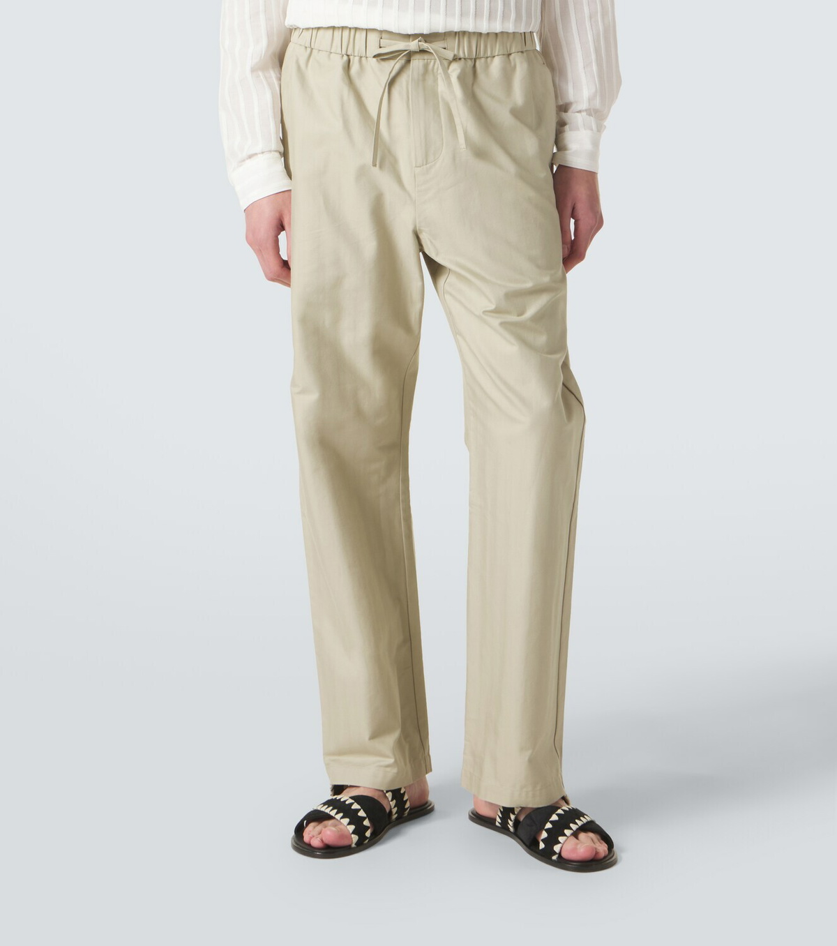 Frescobol Carioca Rocha cotton twill wide-leg pants