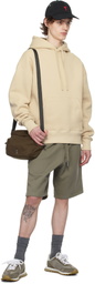 AMI Paris Khaki Canvas Ami de Coeur Messenger Bag
