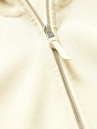 TOM FORD - Ribbed Merino Wool Half-Zip Sweater - Neutrals