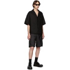 Prada Black Nylon Side Zip Shorts