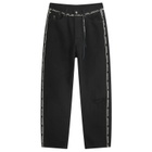 mastermind JAPAN Men's Inside-Out Straight Denim Pants in Black