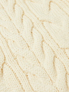 Universal Works - Cable-Knit Wool-Blend Cardigan - Neutrals