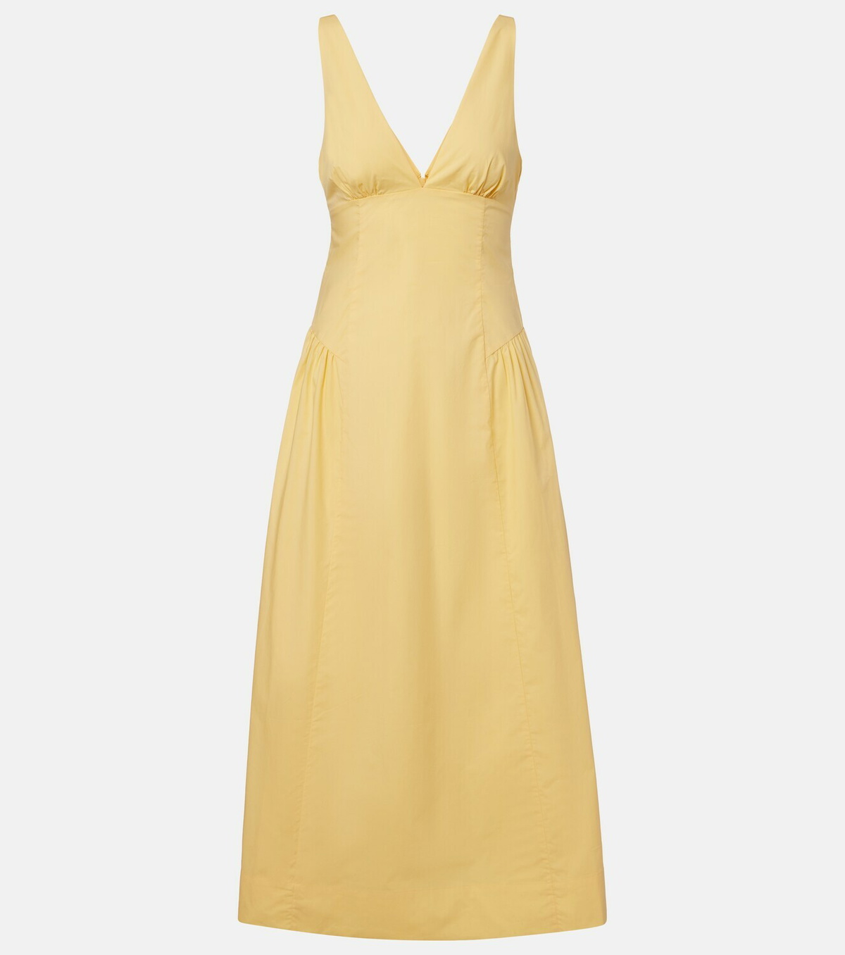Posse Lindie cotton poplin midi dress