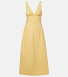 Posse Lindie cotton poplin midi dress