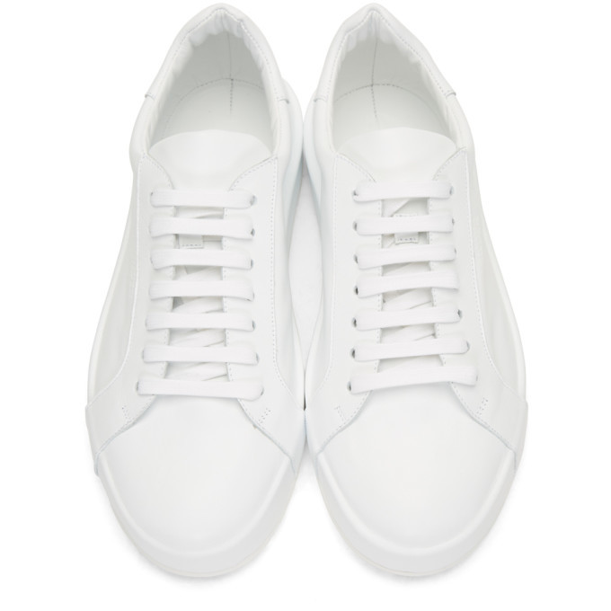 Jil Sander White Leather Sneakers Jil Sander