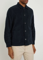 Sunspel Stretch-cotton Overshirt Navy