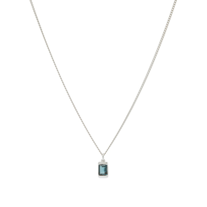 Photo: Miansai Men's Valor Topaz Necklace in Blue 