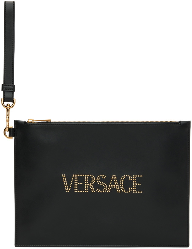 Photo: Versace Black Studded Pouch