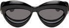 LOEWE Black Inflated Cateye Sunglasses