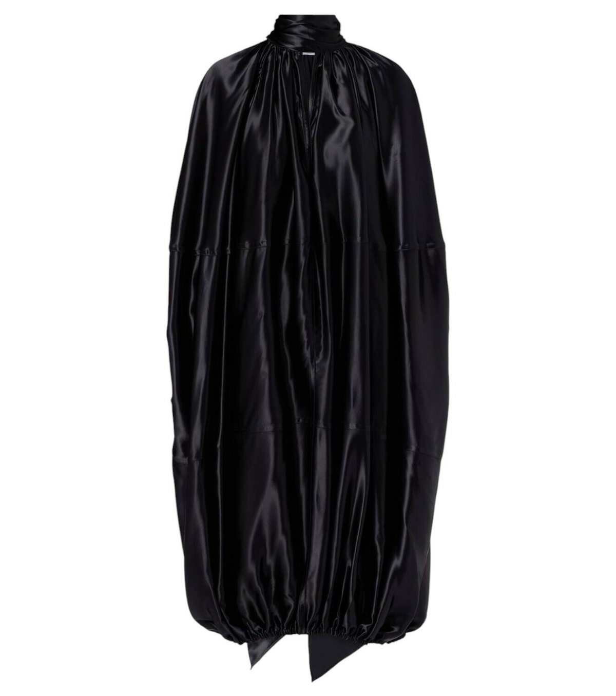 FERRAGAMO Tech Satin Asymmetric Midi Dress Salvatore Ferragamo