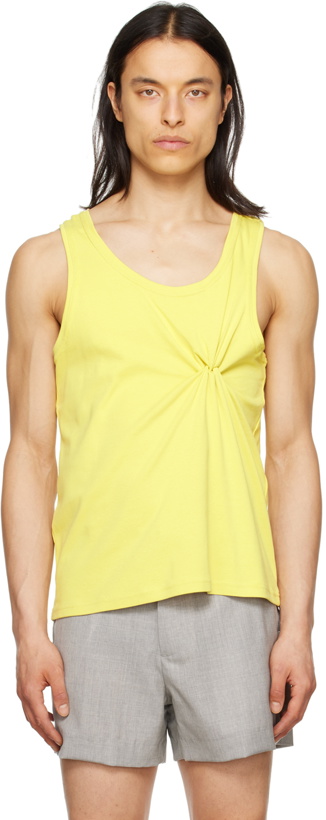 Photo: Steven Passaro Yellow Knot Tank Top