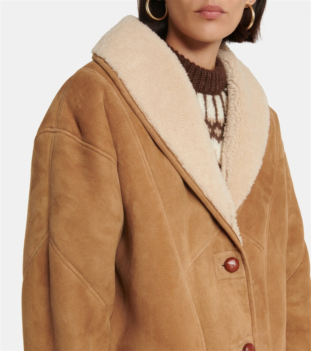 Blazé Milano Tatoosh shearling-lined suede jacket