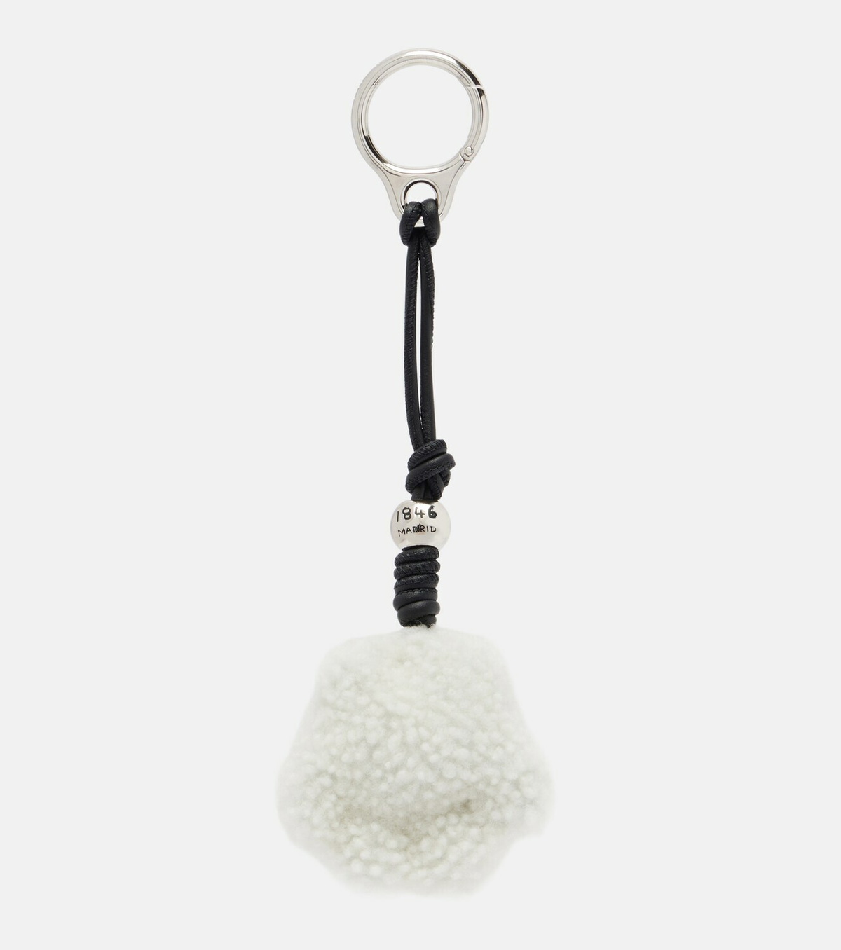 Loewe Paw shearling and leather bag charm