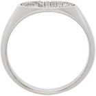 Tom Wood SSENSE Exclusive Silver Birthstone White Topaz Ring