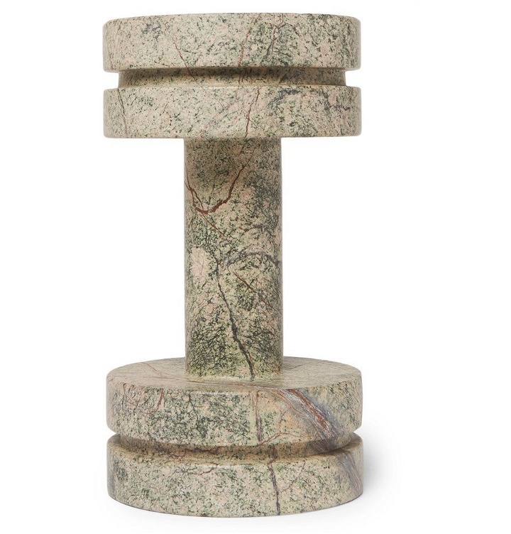 Photo: Tom Dixon - Rock Dumbbell Marble Paperweight - Men - Green