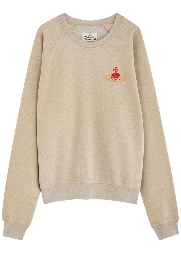 Photo: Vivienne Westwood Orb-embroidered Cotton Sweatshirt Sand