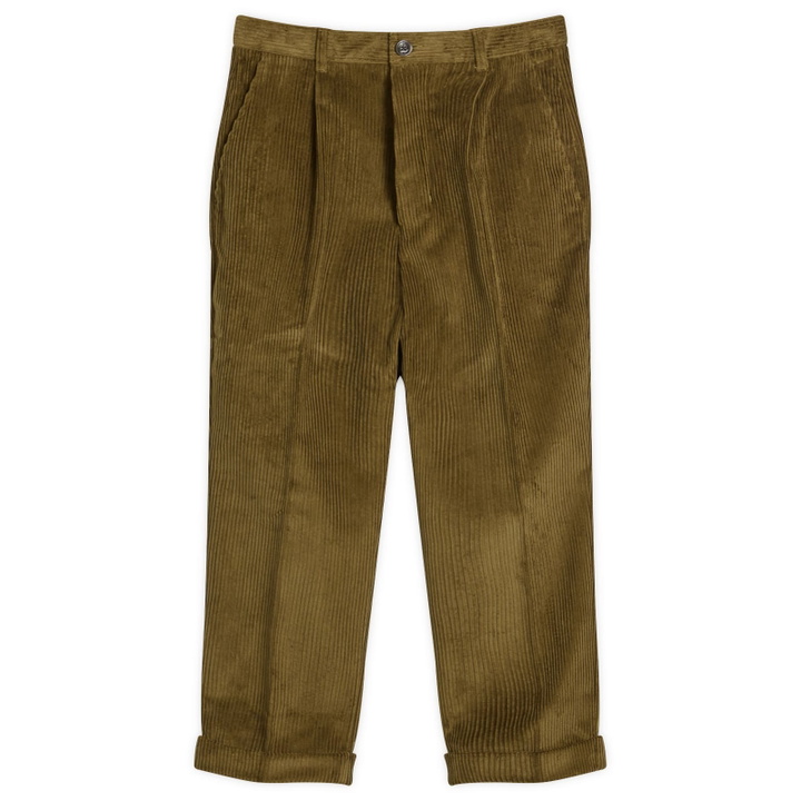 Photo: AMI Paris Men's Corduroy Velvet Carrot Pants in Bronze