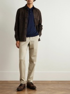 Purdey - Wool Polo Shirt - Blue