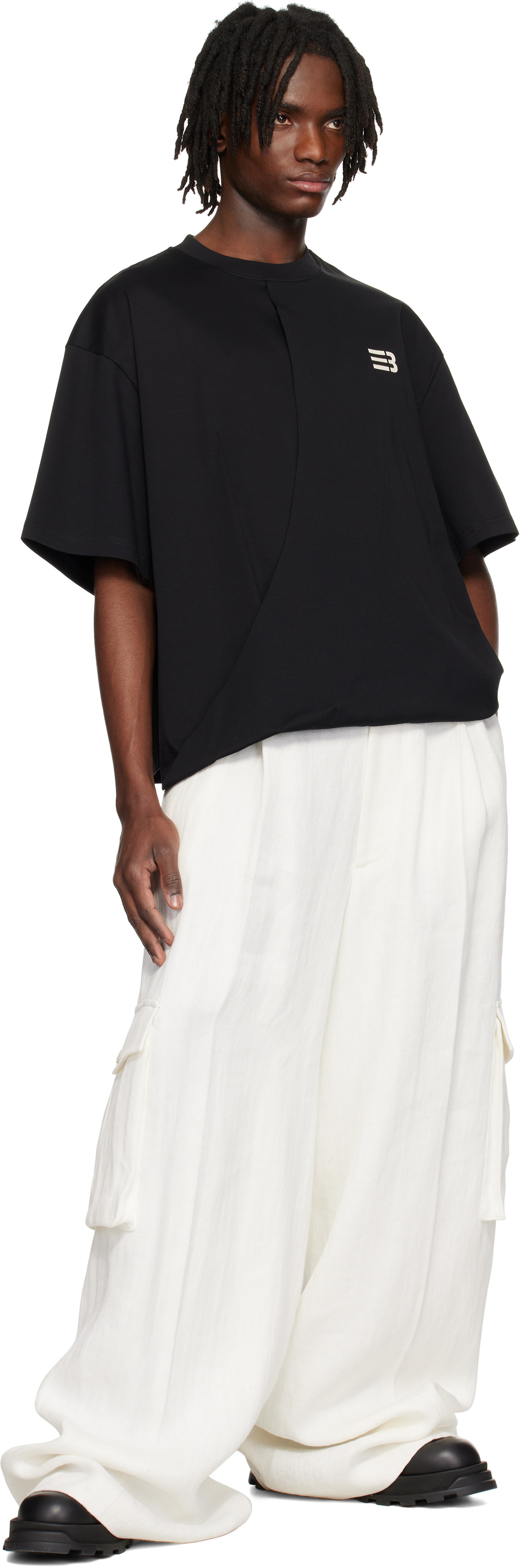 NAMESAKE Black Jodye Twist T-shirt
