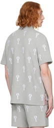 Thom Browne Gray Lobster Polo