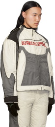 KUSIKOHC White & Gray Rider Padded Jacket