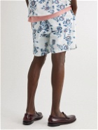 Corridor - Straight-Leg Floral-Print Linen and Cotton-Blend Drawstring Shorts - White