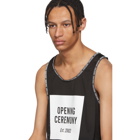 Opening Ceremony Black Limited Edition Mesh Logo Box Tank Top
