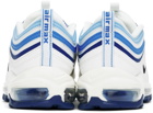 Nike White & Blue Air Max 97 Sneakers