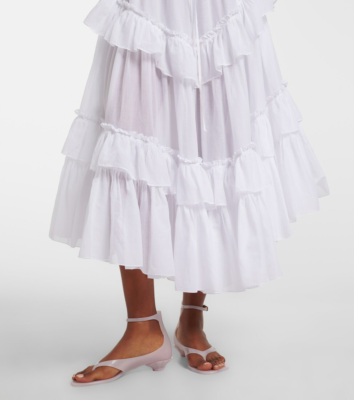 Chloé Cotton midi skirt