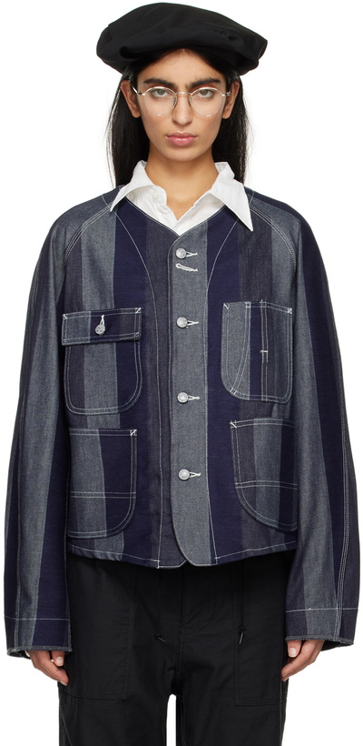 Photo: NEEDLES Indigo Short Denim Jacket