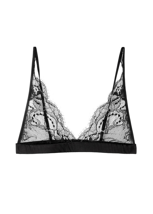 Photo: Fleur OF England Signature Boudoir Lace Soft-cup bra Black