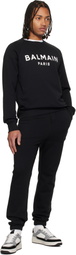 Balmain Black 'Balmain Paris' Printed Sweatshirt