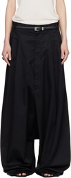 LU'U DAN Black Lowline Trousers