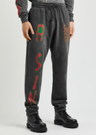 Saint Mxxxxxx Saint Printed Cotton Sweatpants Charcoal