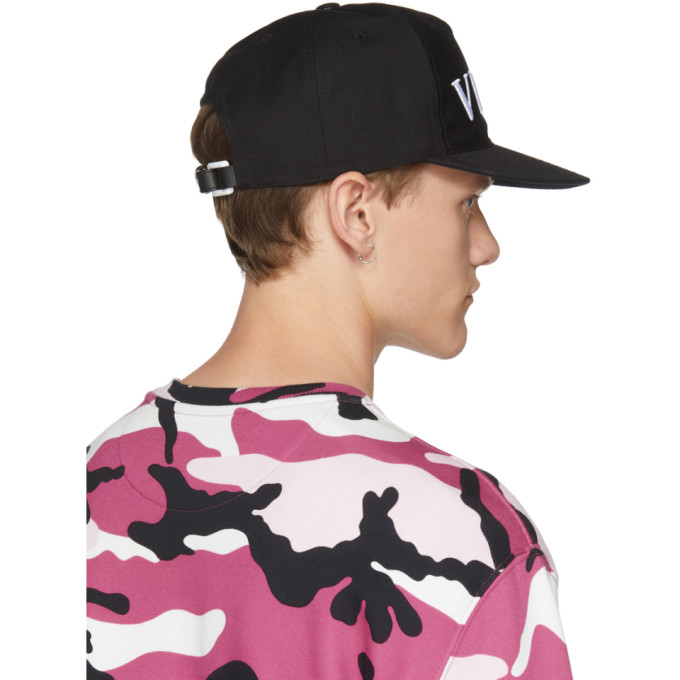 Valentino Black Valentino Garavani VLTN Cap Valentino Garavani