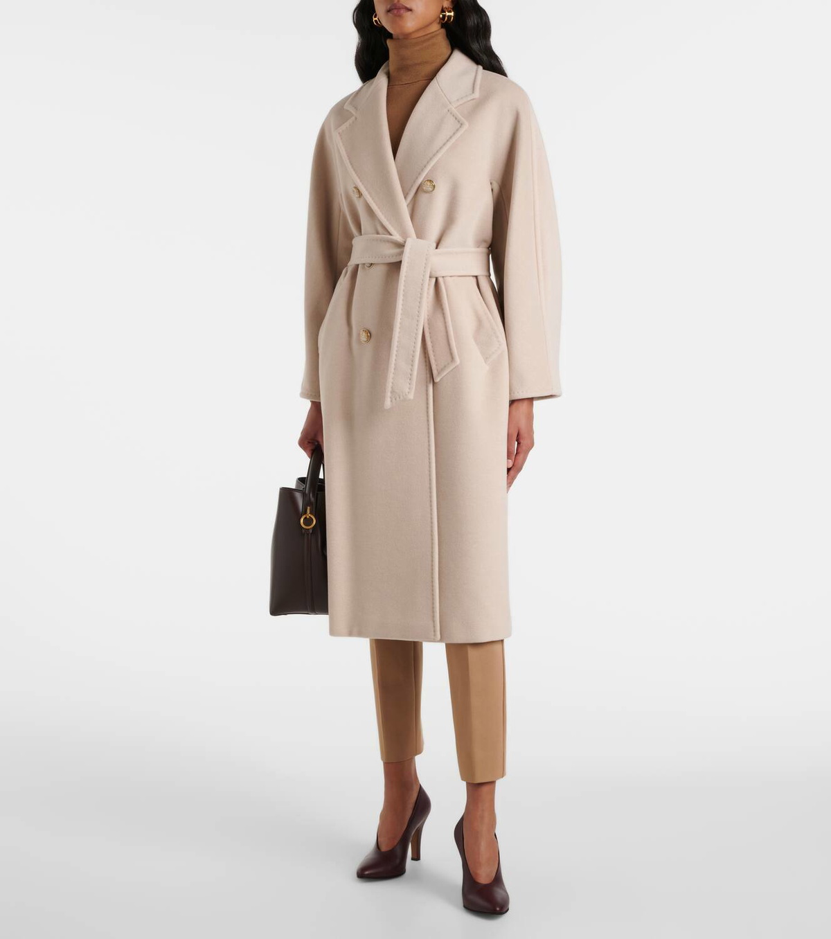 【MAX MARA】 TICINO Coat Max Mara Ticino double-breasted wool and cashmere coat Max Mara