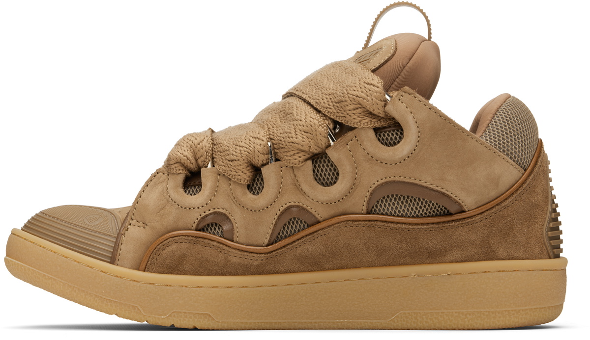 Lanvin SSENSE Exclusive Brown Curb Sneakers Lanvin