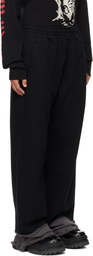 We11done Black Destroyed Color Block Lounge Pants