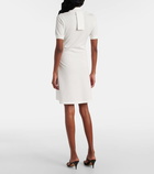 Courrèges Cotton piqué polo dress