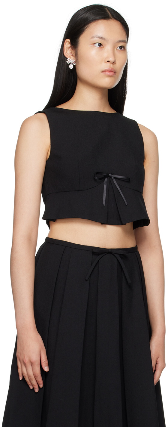 Shushu/Tong Black Cropped Tank Top Shushu/Tong