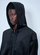 Y-3 Zip-Up Hoodie with Ribbed Trims