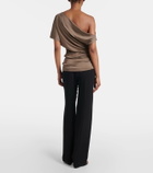 Tove Edel ruched draped jersey top