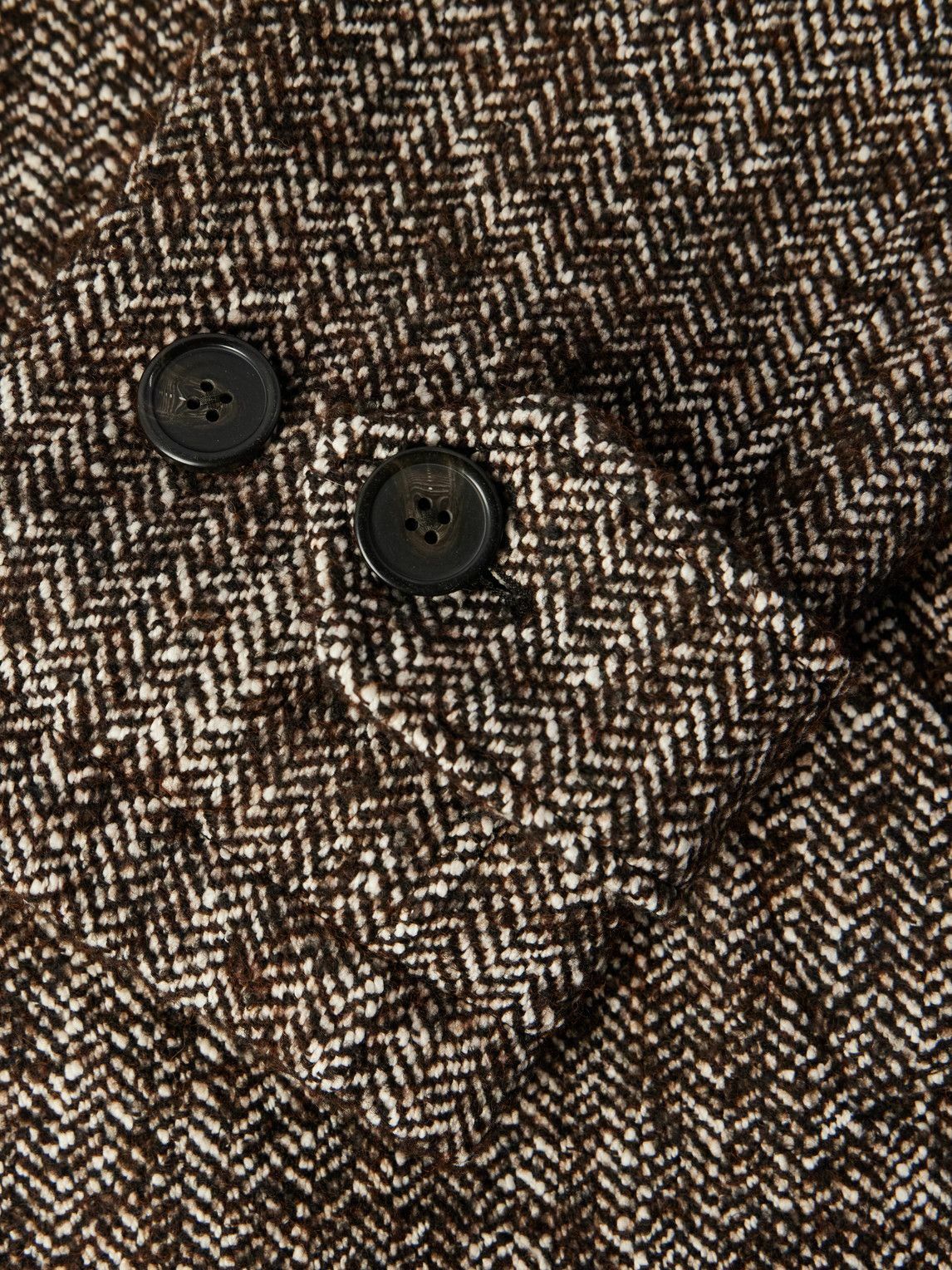 Officine Générale - Hudson Herringbone Woven Coat - Brown