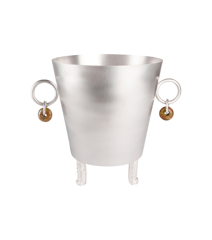 Photo: Natalia Criado Embellished silver-plated ice bucket
