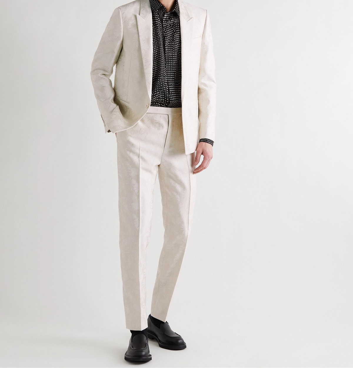 Saint laurent hot sale white suit