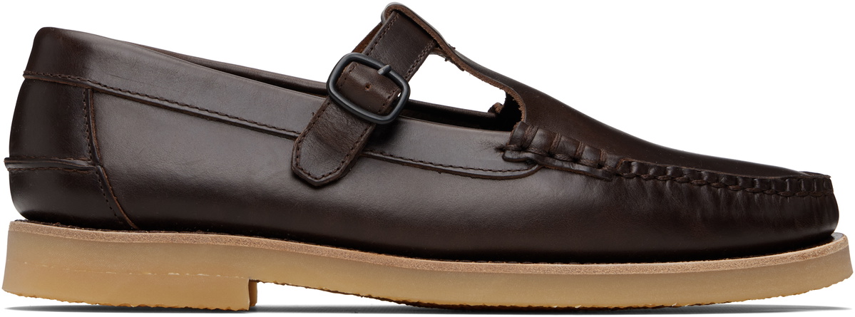 HEREU Brown Alber Rubber Veg Tan Loafers
